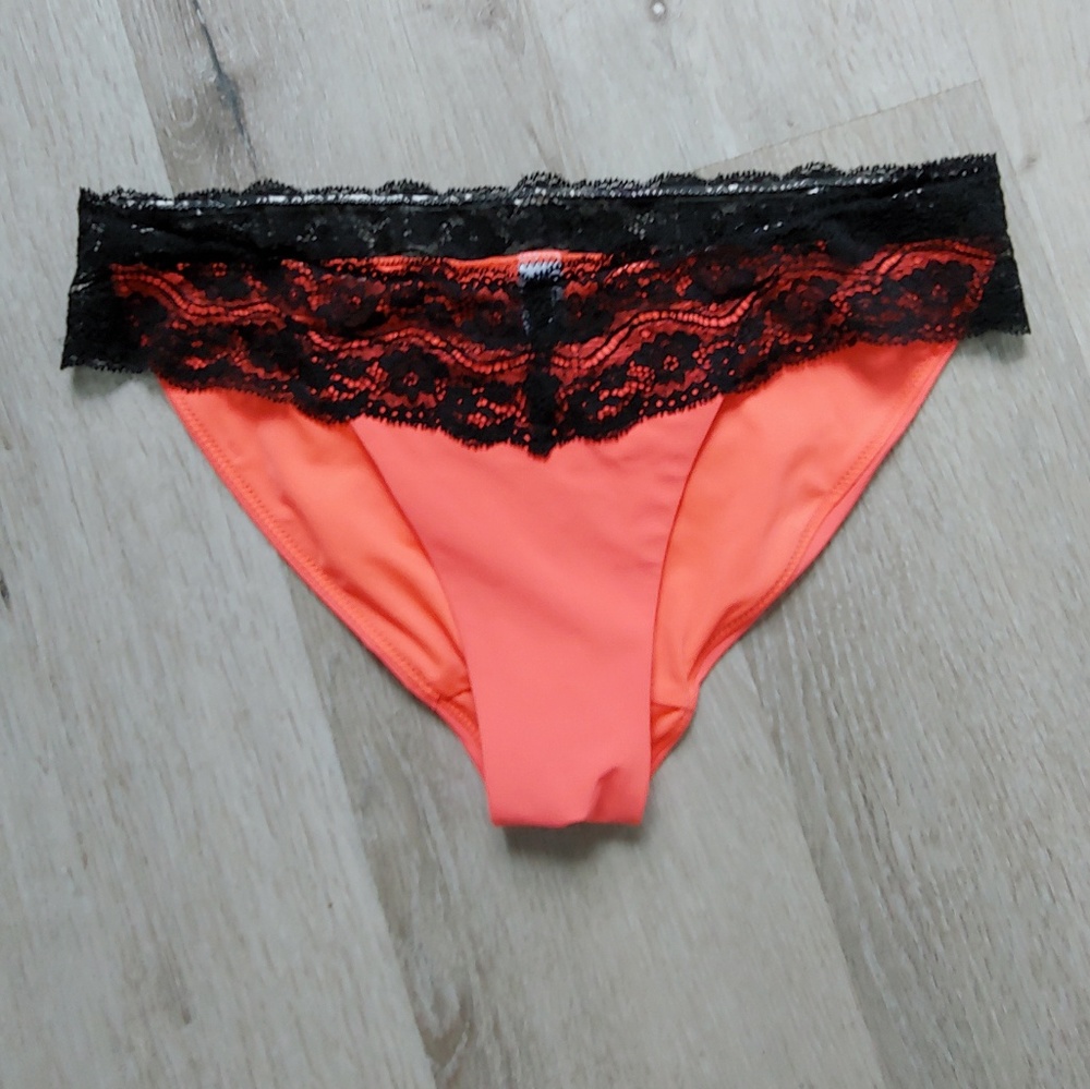 Victoria's Secret PINK neon orange bikini bottoms